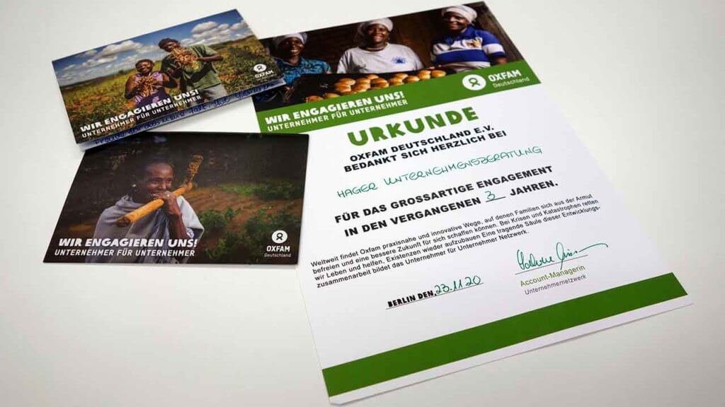 HAGER_Artikel_Engagement bei Oxfam